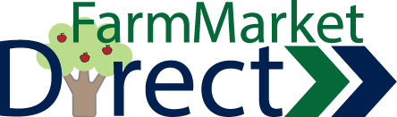 Farm Market Direct logo. With Farm Market Direct, eliminate paper from the farmer's market and get money to the farmers faster.